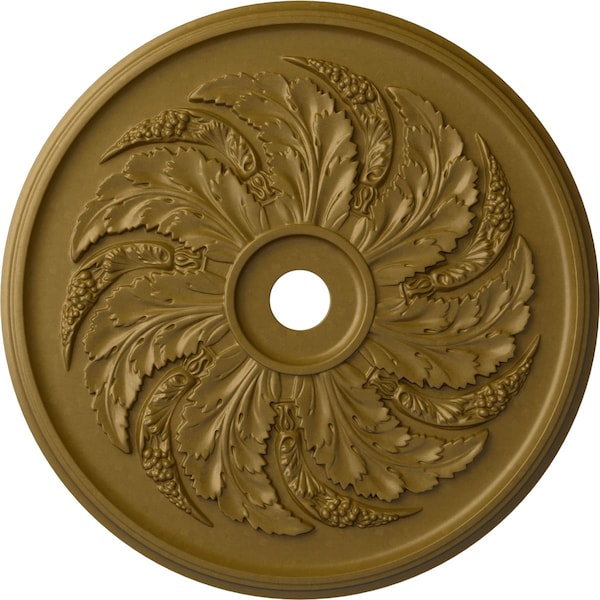 Ekena Millwork Sellek Ceiling Medallion (Fits Canopies up to 9"), Hand-Painted Gold, 42 1/8"OD x 1 7/8"P CM42SKGLS - main